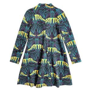 M Missoni Mini Dress Floral Print A Line Mock Neck Short Dress S NWT